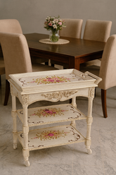 Vintage Blush Garden Trolley